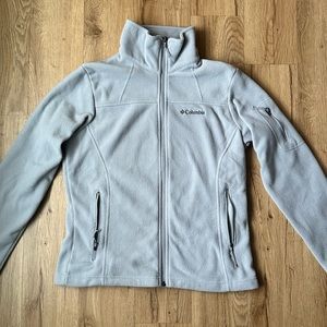 Columbia slate colored fleece jacket